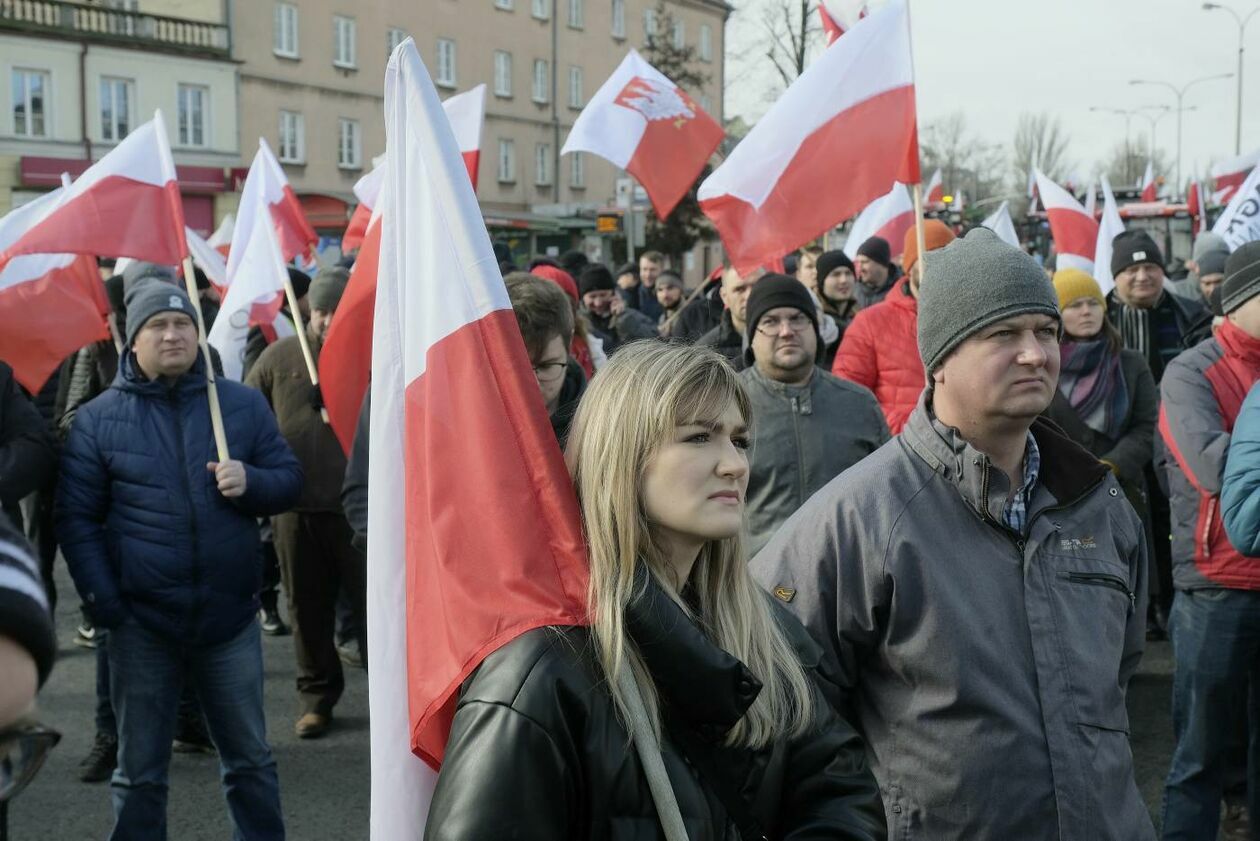  Protest rolników z Agrounii w Lublinie (zdjęcie 65) - Autor: Maciej Kaczanowski