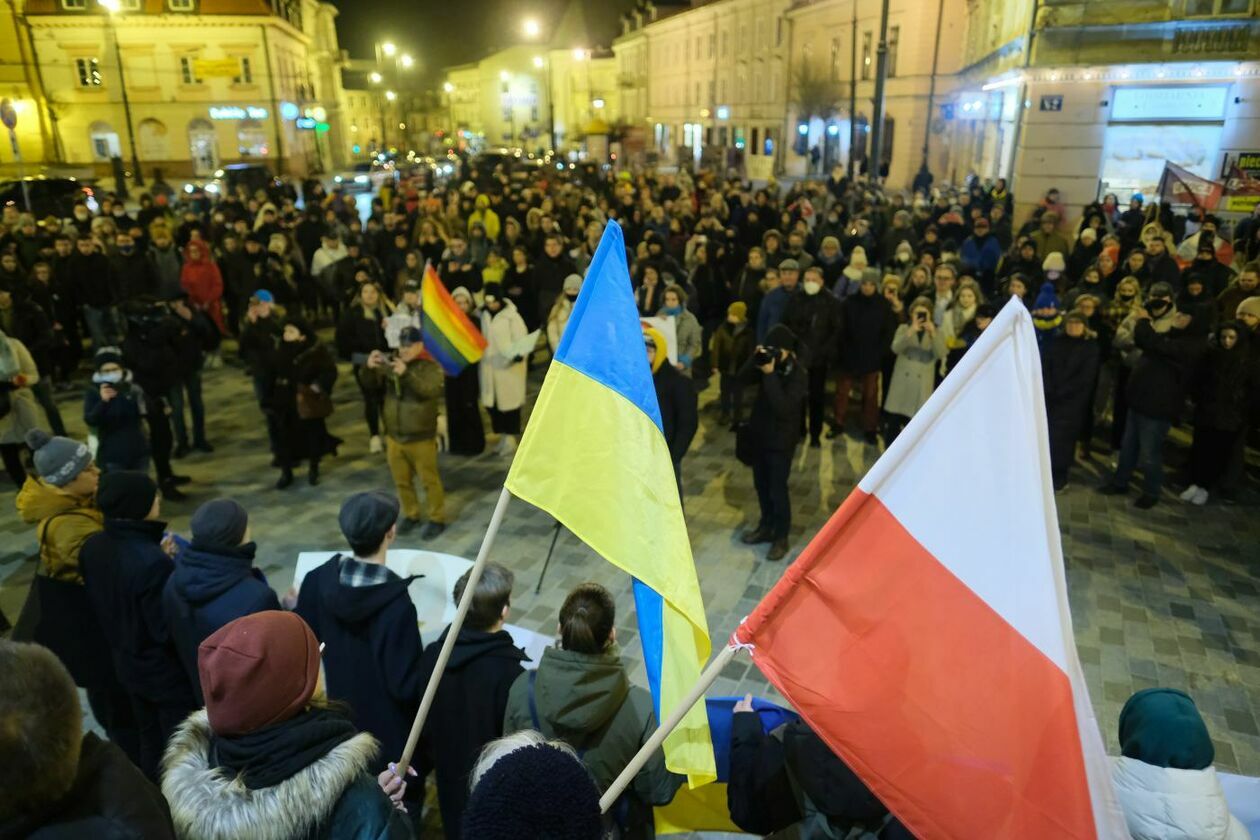  Lublin solidarny z Ukrainą (zdjęcie 27) - Autor: Maciej Kaczanowski