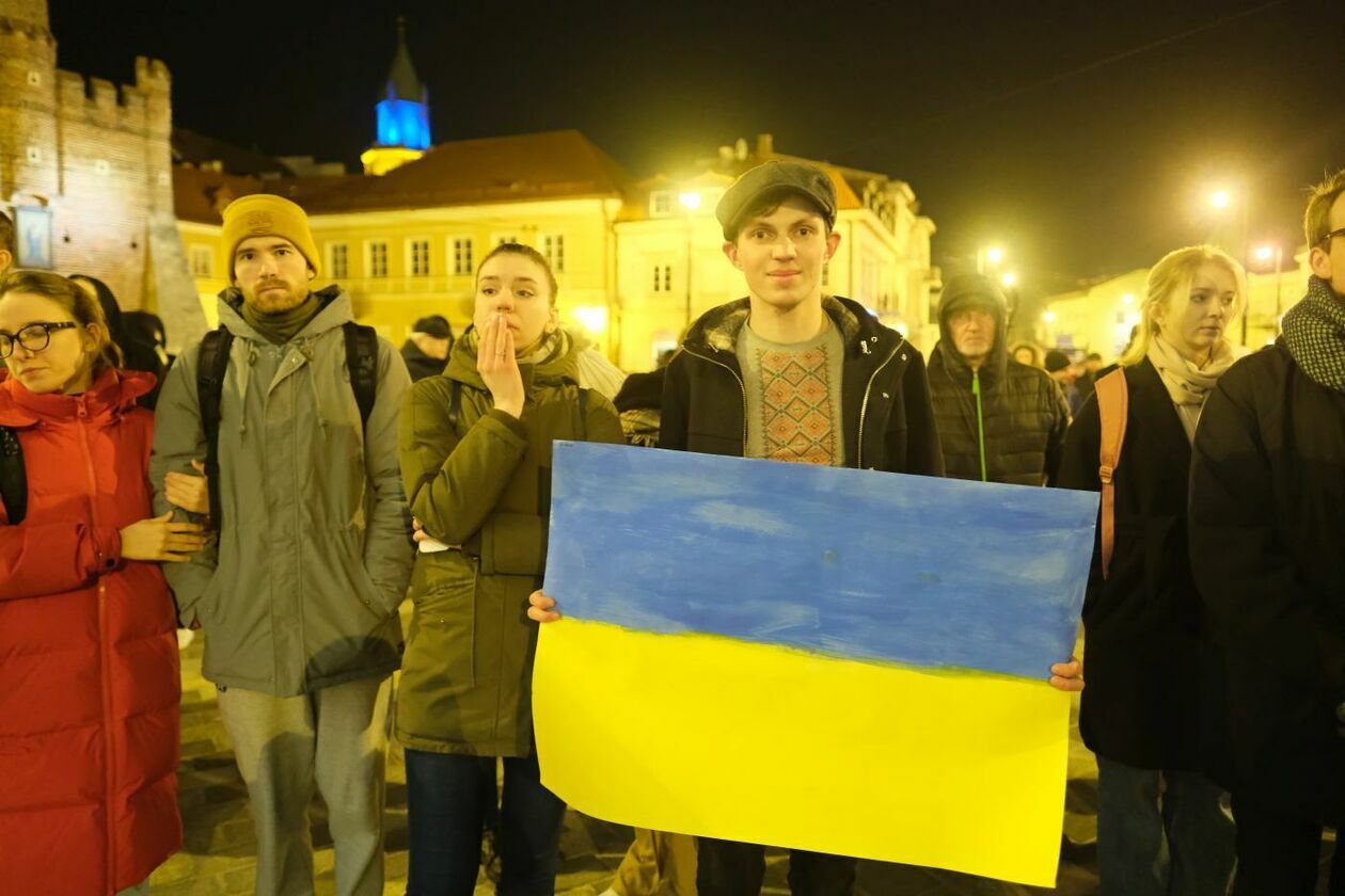 Lublin solidarny z Ukrainą (zdjęcie 4) - Autor: Maciej Kaczanowski