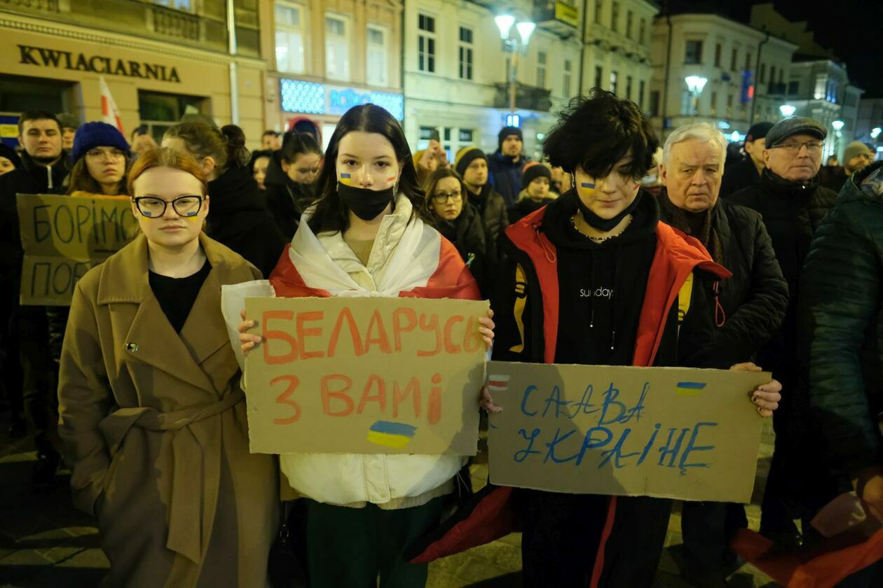  Lublin solidarny z Ukrainą (zdjęcie 20) - Autor: Maciej Kaczanowski