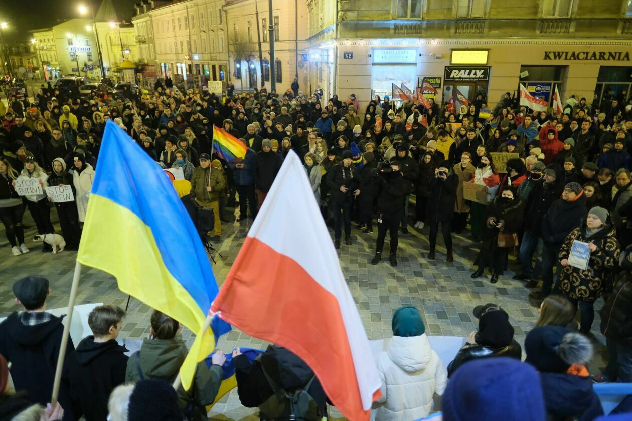 Lublin solidarny z Ukrainą - Autor: Maciej Kaczanowski