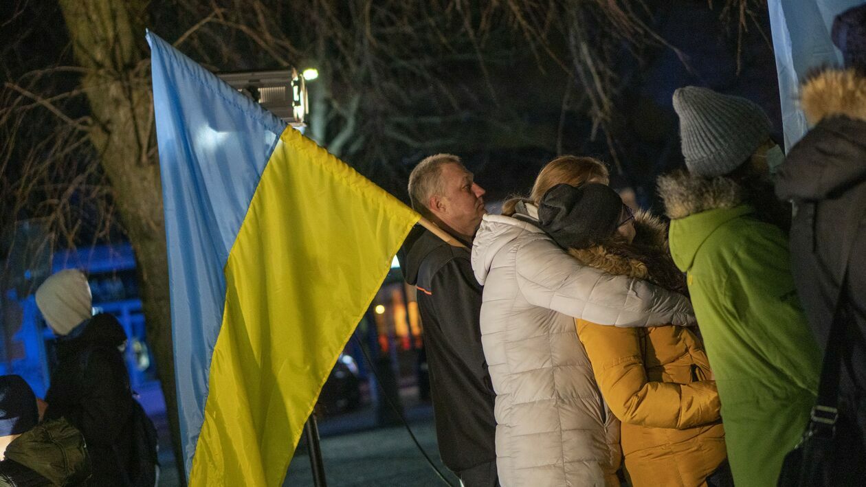  Łuków solidarny z Ukrainą (zdjęcie 3) - Autor: UM