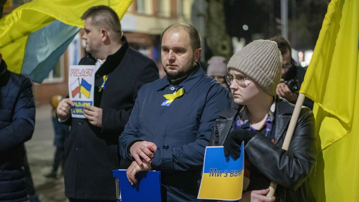  Łuków solidarny z Ukrainą (zdjęcie 24) - Autor: UM