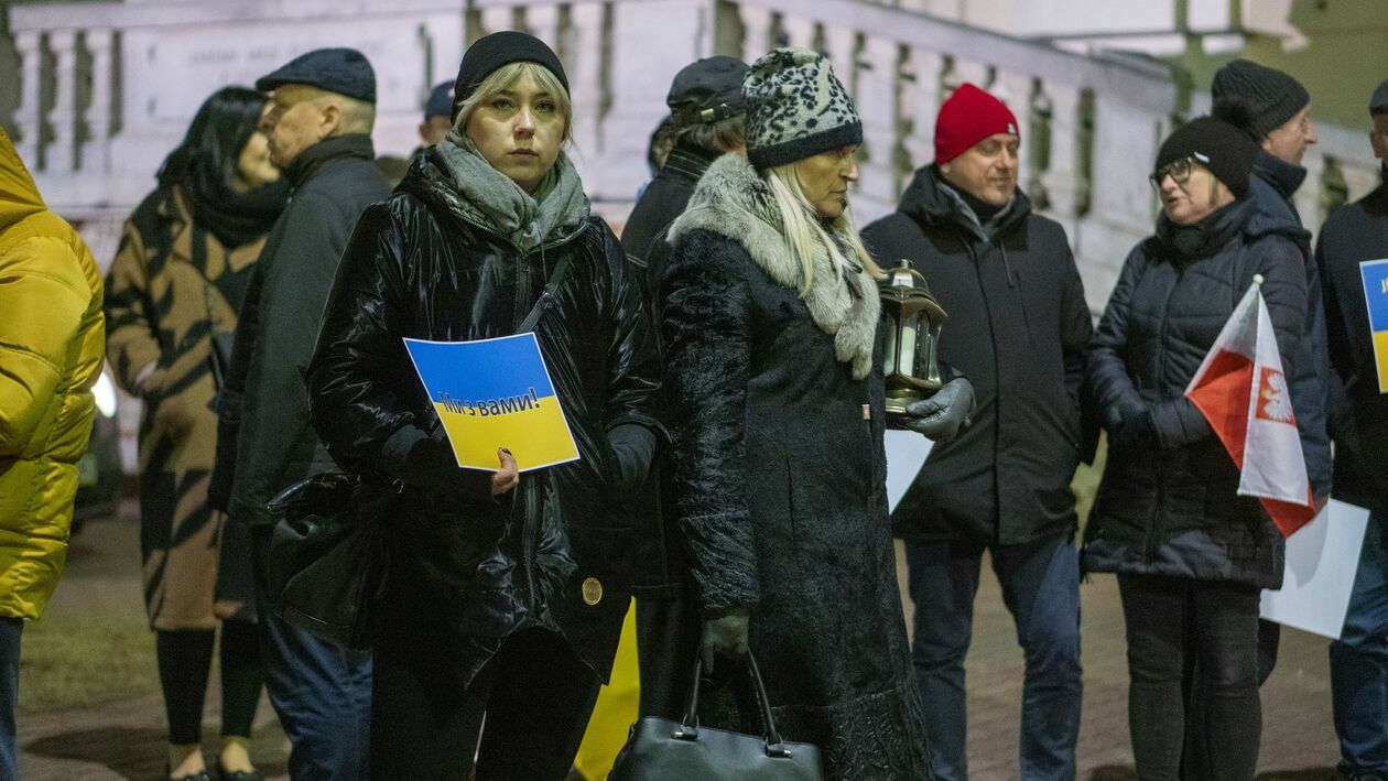  Łuków solidarny z Ukrainą (zdjęcie 42) - Autor: UM