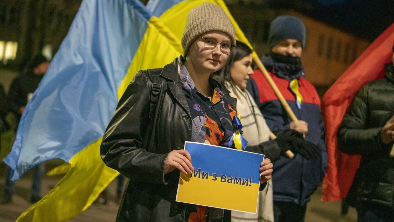  Łuków solidarny z Ukrainą (zdjęcie 43) - Autor: UM