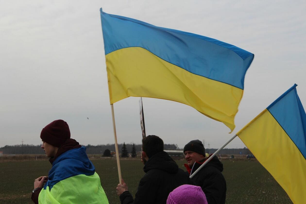 Protest Ukraińców na przejściu w Kukurykach 