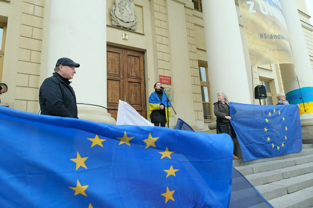  Akcja KOD Ukraina w UE - Śpiewamy Odę do Radości  - Autor: Maciej Kaczanowski