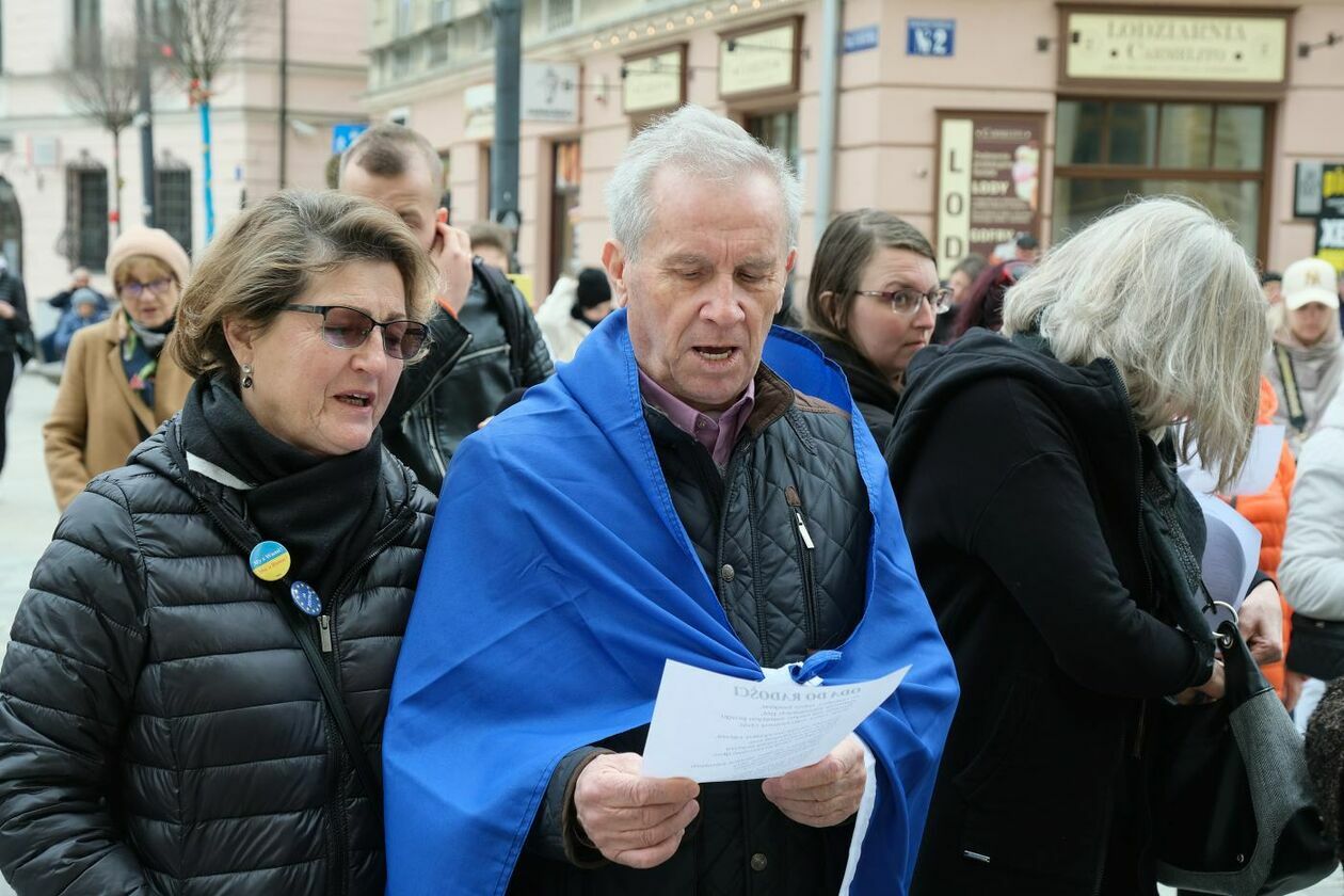  Akcja KOD Ukraina w UE - Śpiewamy Odę do Radości (zdjęcie 17) - Autor: Maciej Kaczanowski