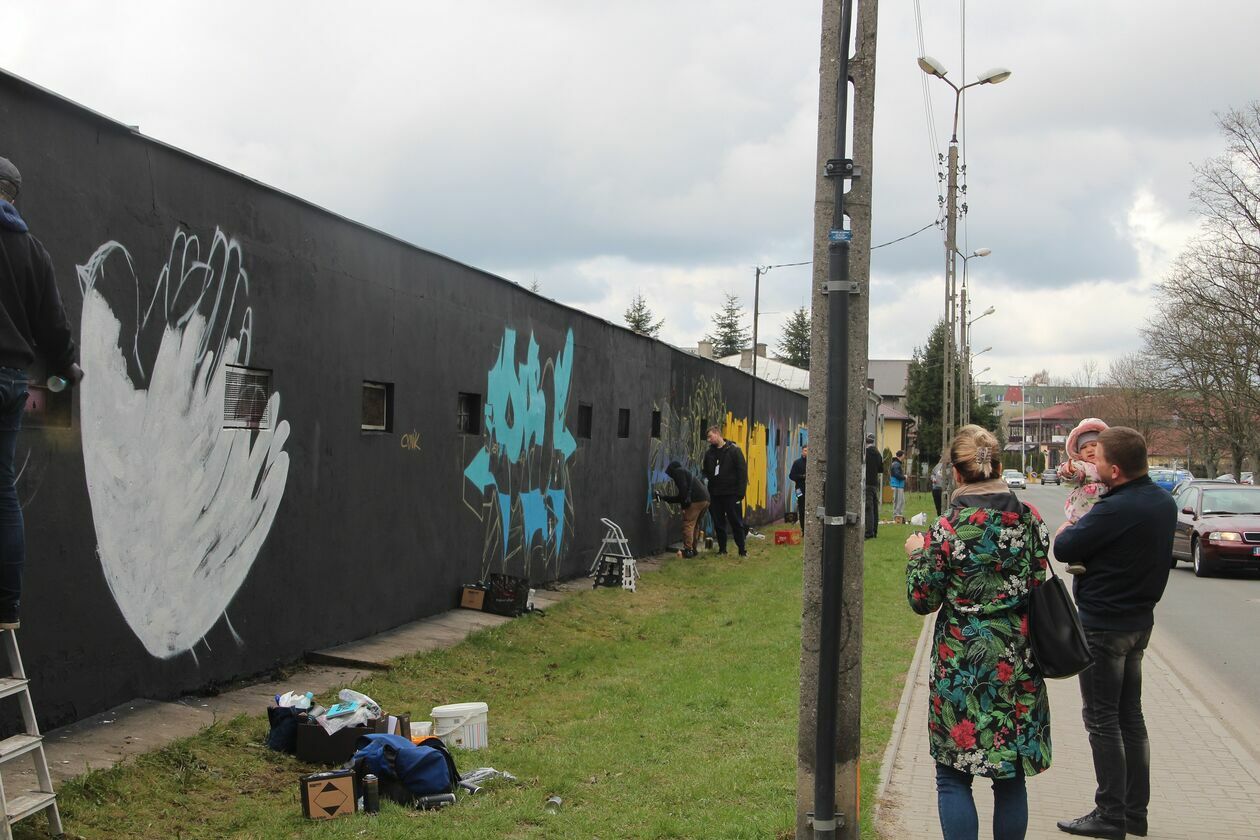  Graffiti dla Ukrainy  w Białej Podlaskiej  (zdjęcie 6) - Autor: Ewelina Burda