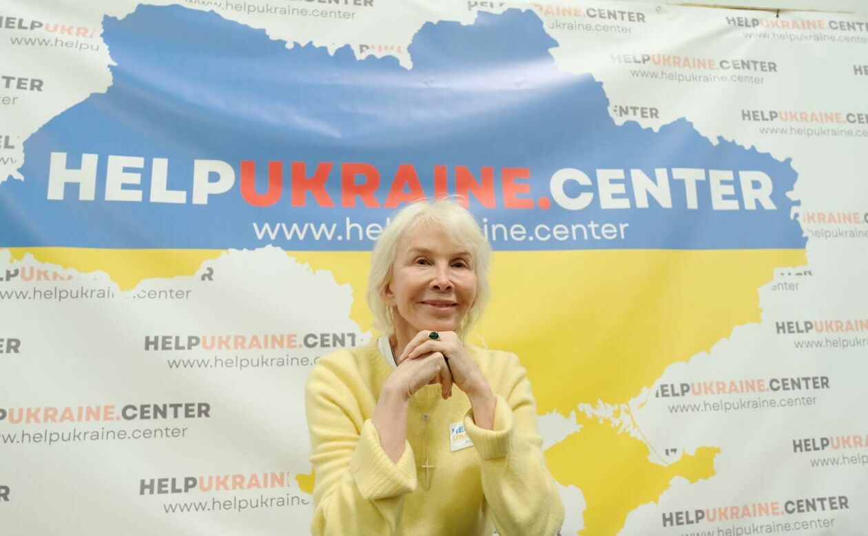 Trudie Styler w lubelskim Help Ukraine Center - Autor: Maciej Kaczanowski