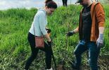 Ukrainki sadziły drzewka nad zalewem w Zamościu (zdjęcie 4)