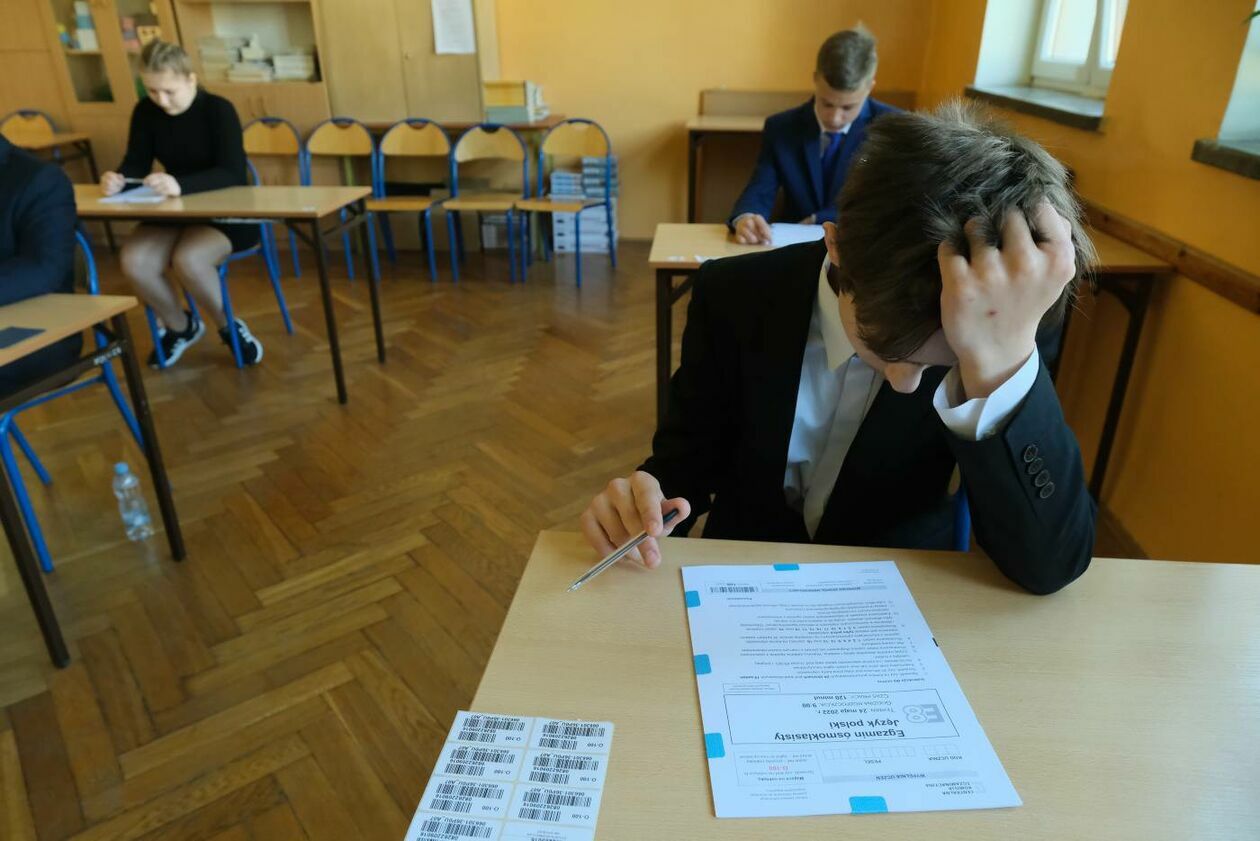  Egzamin 8-klasisty w lubelskiej Szkole Podstawowej nr 24 (zdjęcie 22) - Autor: Maciej Kaczanowski