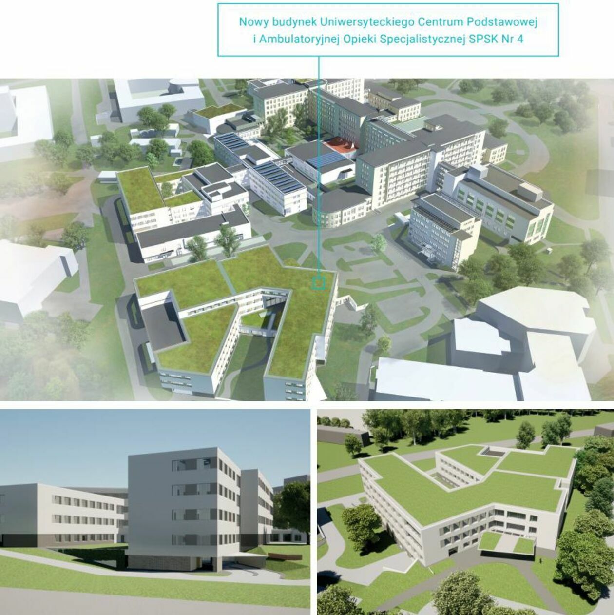  <p>Nowy budynek Uniwersyteckiego Centrum Podstawowej i Ambulatoryjnej Opieki Specjalistycznej</p>