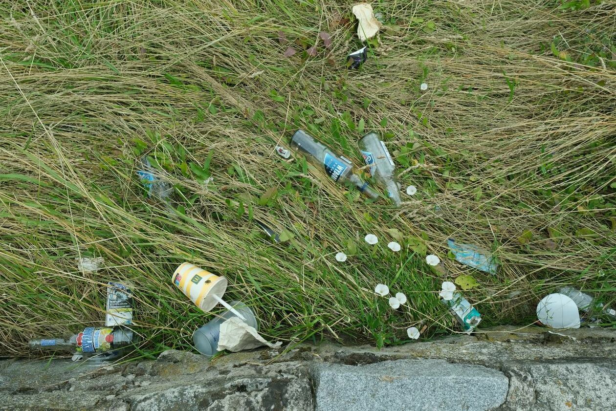  Sterty śmieci na łące przy ul. Rusałki (zdjęcie 5) - Autor: Maciej Kaczanowski