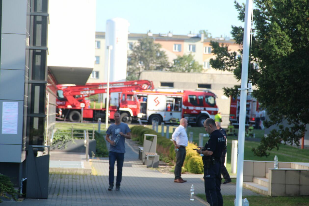  Pożar w bialskim  szpitalu (zdjęcie 2) - Autor: Ewelina Burda