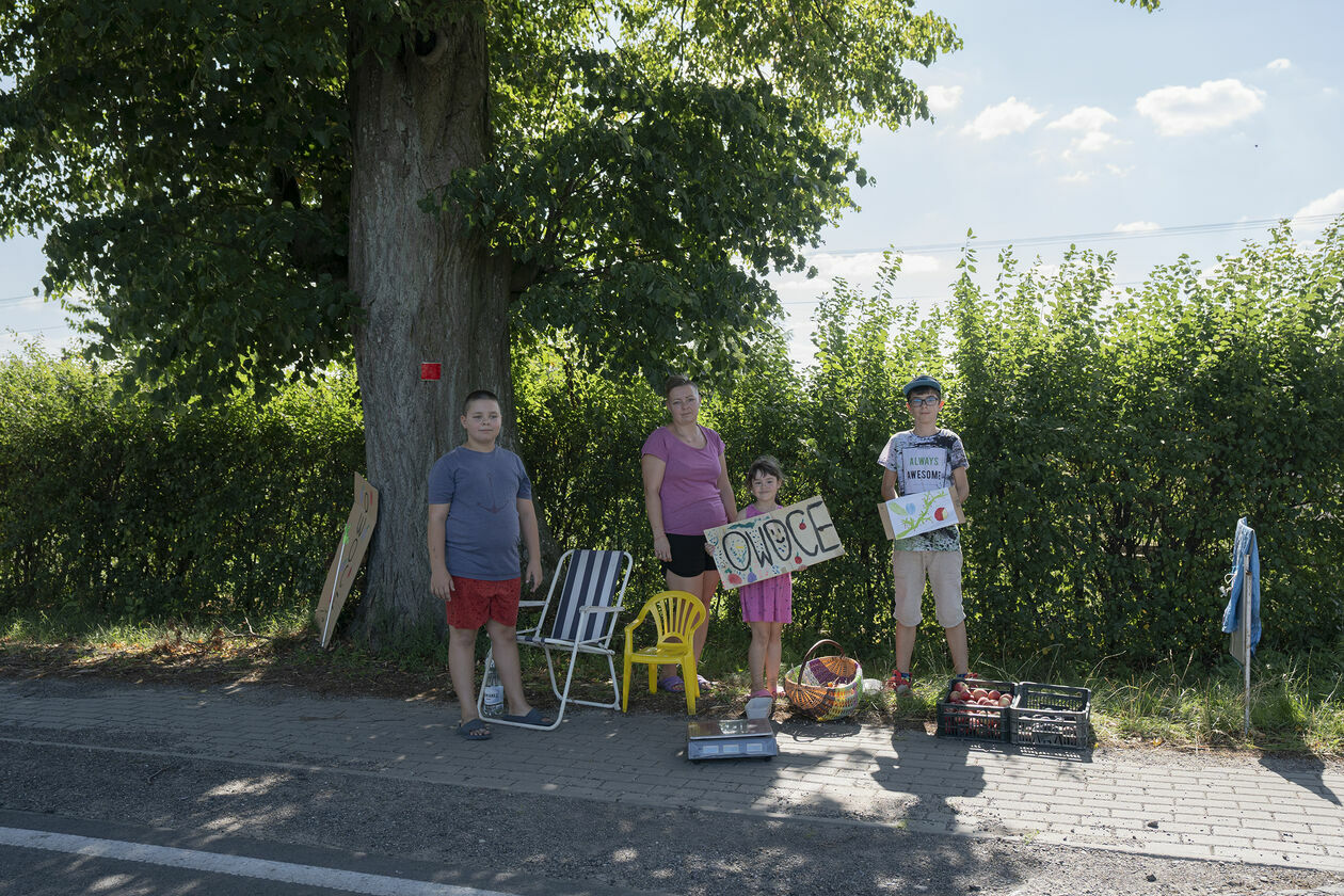  Krasienin. Dzieci sprzedają owoce (zdjęcie 5) - Autor: Michał Siudziński