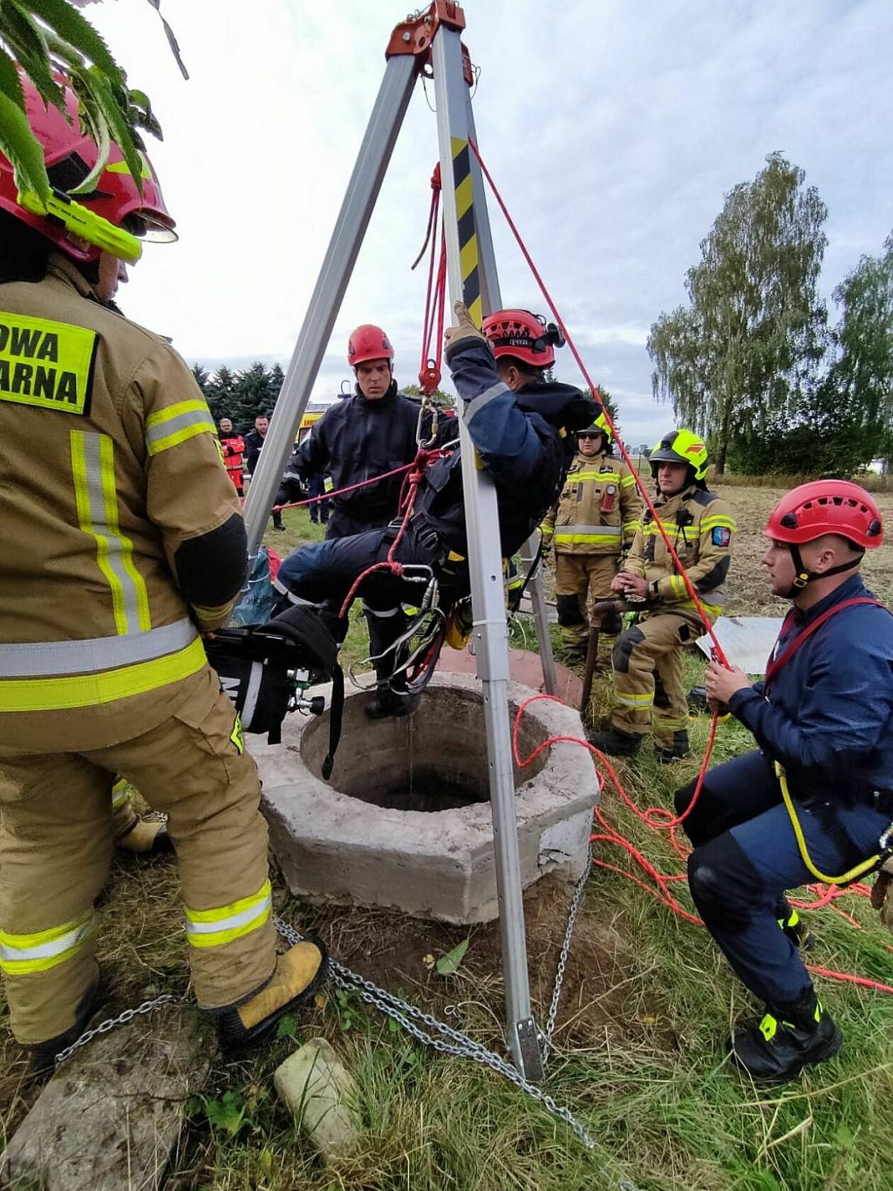 Sobotnia akcja strażaków koło Lublina