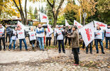 Protest przed Muzeum Wsi Lubelskiej w sprawie zwolnionych pracowników (zdjęcie 2)