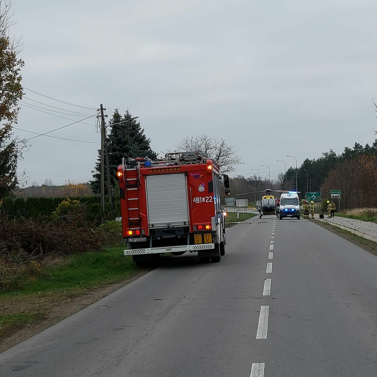  Wypadek w Opolu Lubelskim (zdjęcie 3) - Autor: OSP KSRG Opole Lubelskie