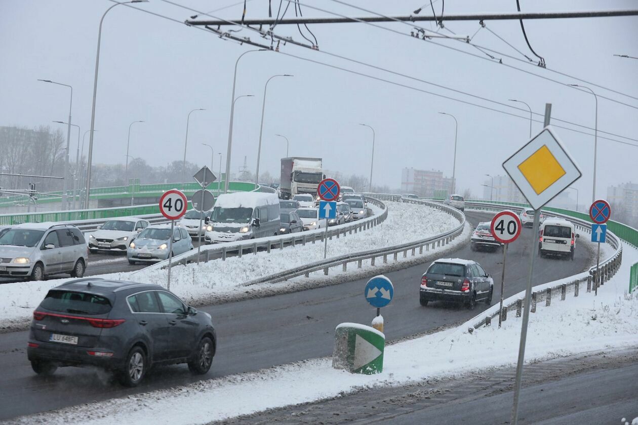  Sypnęło śniegiem w Lublinie (zdjęcie 42) - Autor: Piotr Michalski