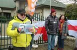 Protest pod białoruskim konsulatem w Białej Podlaskiej  (zdjęcie 2)