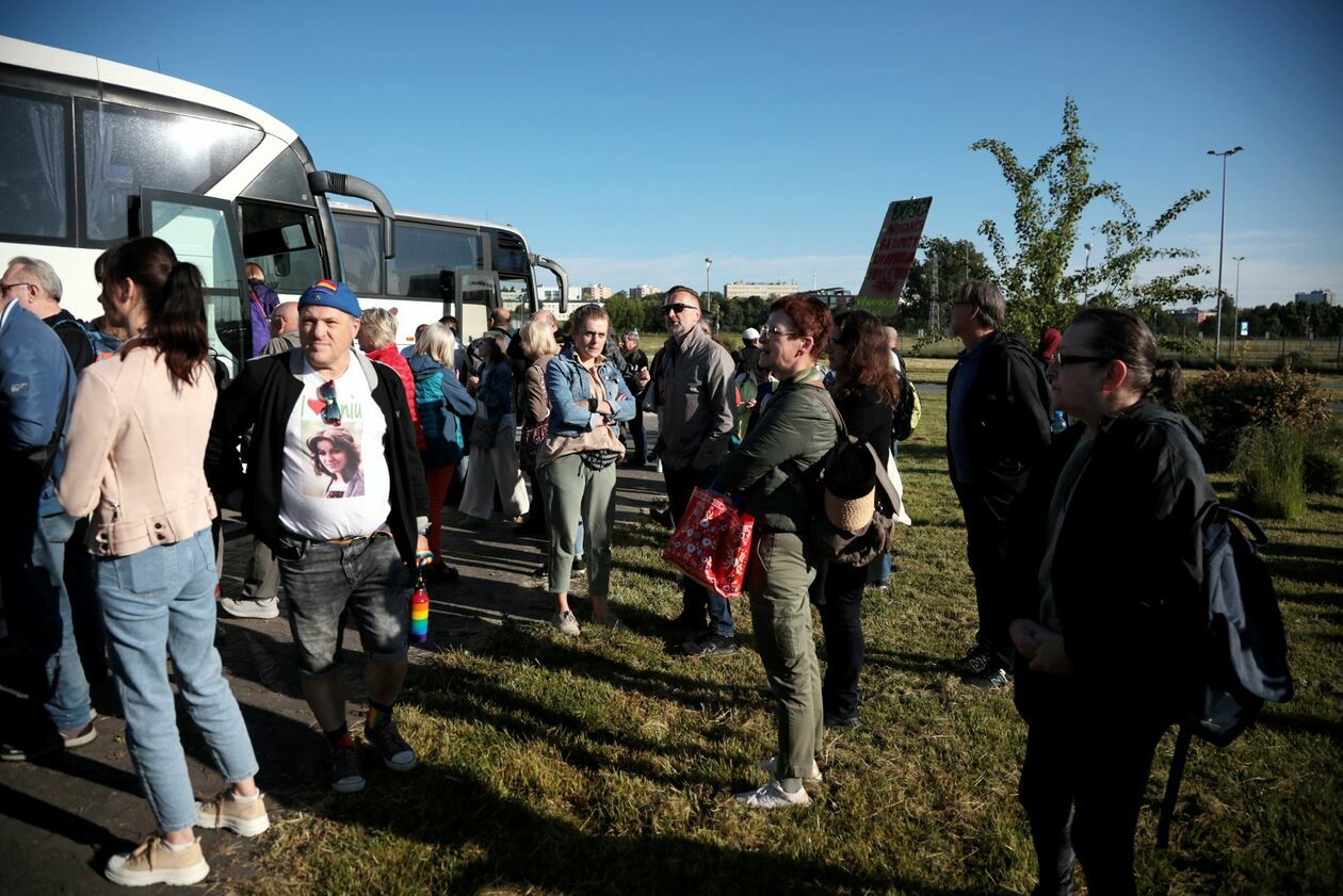  Wyjazd autokarów na protest  z Lublina do Warszawy (zdjęcie 37) - Autor: Katarzyna Nastaj 