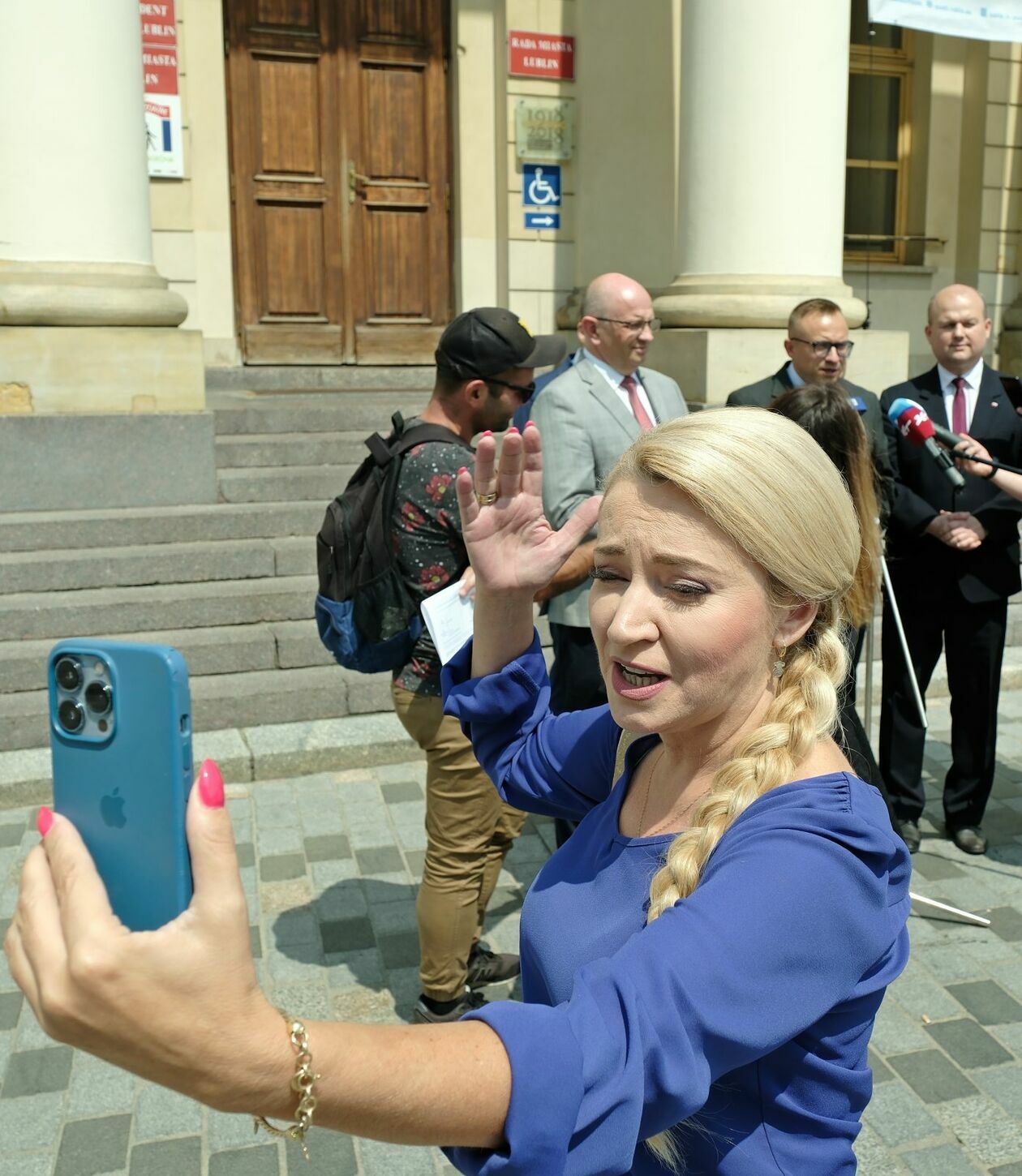  Konferencja prasowa wiceministra Artura Sobonia PIS zakłócona przez poseł Martę Wcisło PO (zdjęcie 7) - Autor: DW