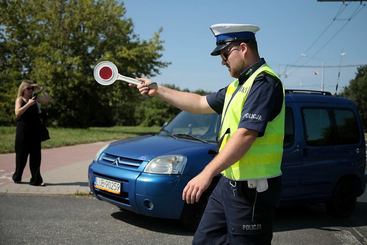  <p>Akcja KWP Lublin z okazji Dnia Bezpiecznego Kierowcy</p>