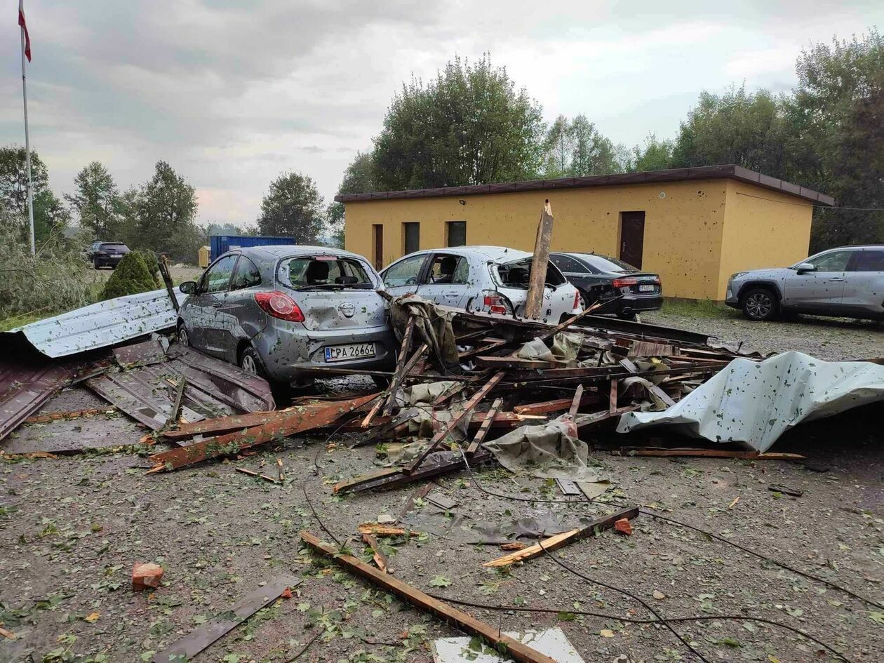  Nawałnica w gminie Siemień  (zdjęcie 2) - Autor: Komenda Powiatowa PSP w Parczewie/Powiat Parczewsk