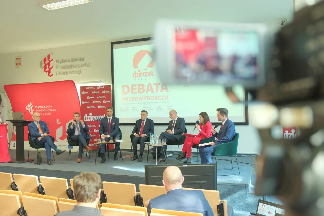 Debata kandydatów na senatorów w lubelskiej WSPA - Autor: DW