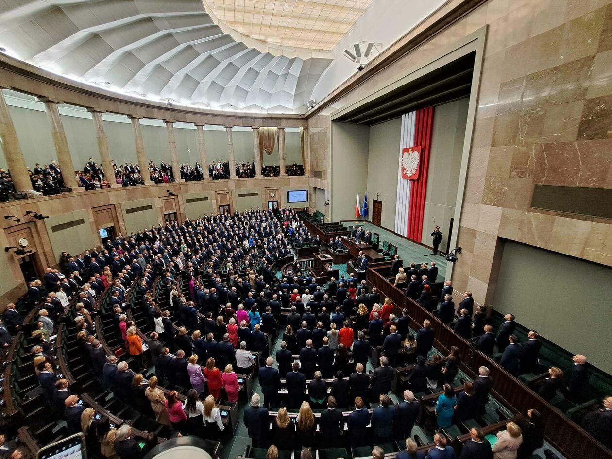  Pierwsze posiedzenie Sejmu  (zdjęcie 18) - Autor: BAS