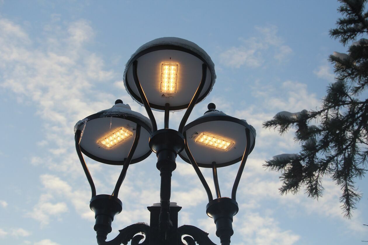 Nowy lampy na placu Wolności w Białej Podlaskiej 