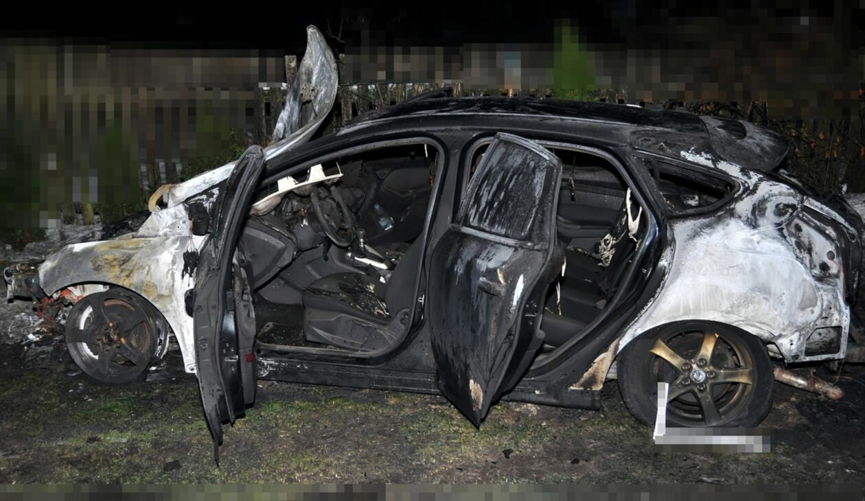 31-latek podpalił samochód jednego z domowników - Autor: Policja