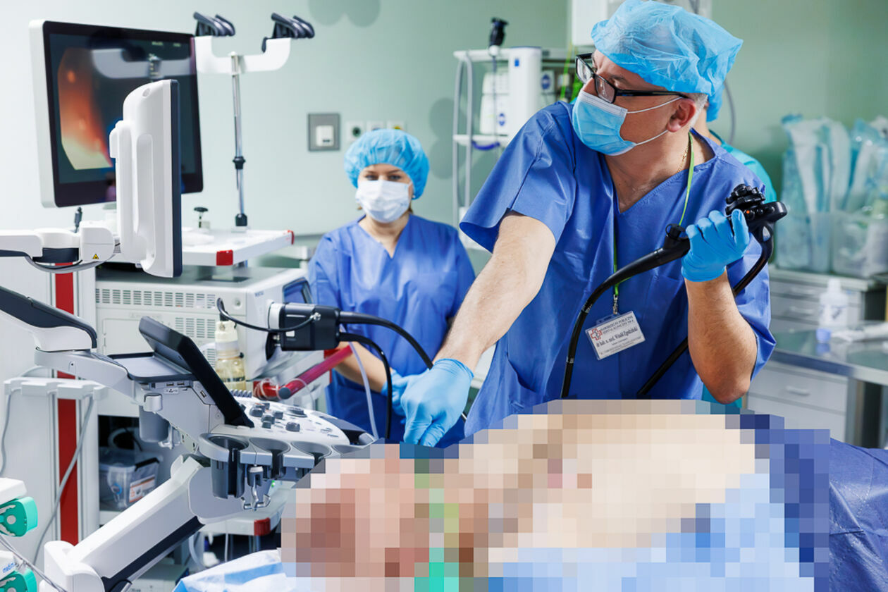  Konferencja prasowa dot. operacji pacjenta z ostrym zapaleniem trzustki  (zdjęcie 9) - Autor: Łukasz Głaczkowski