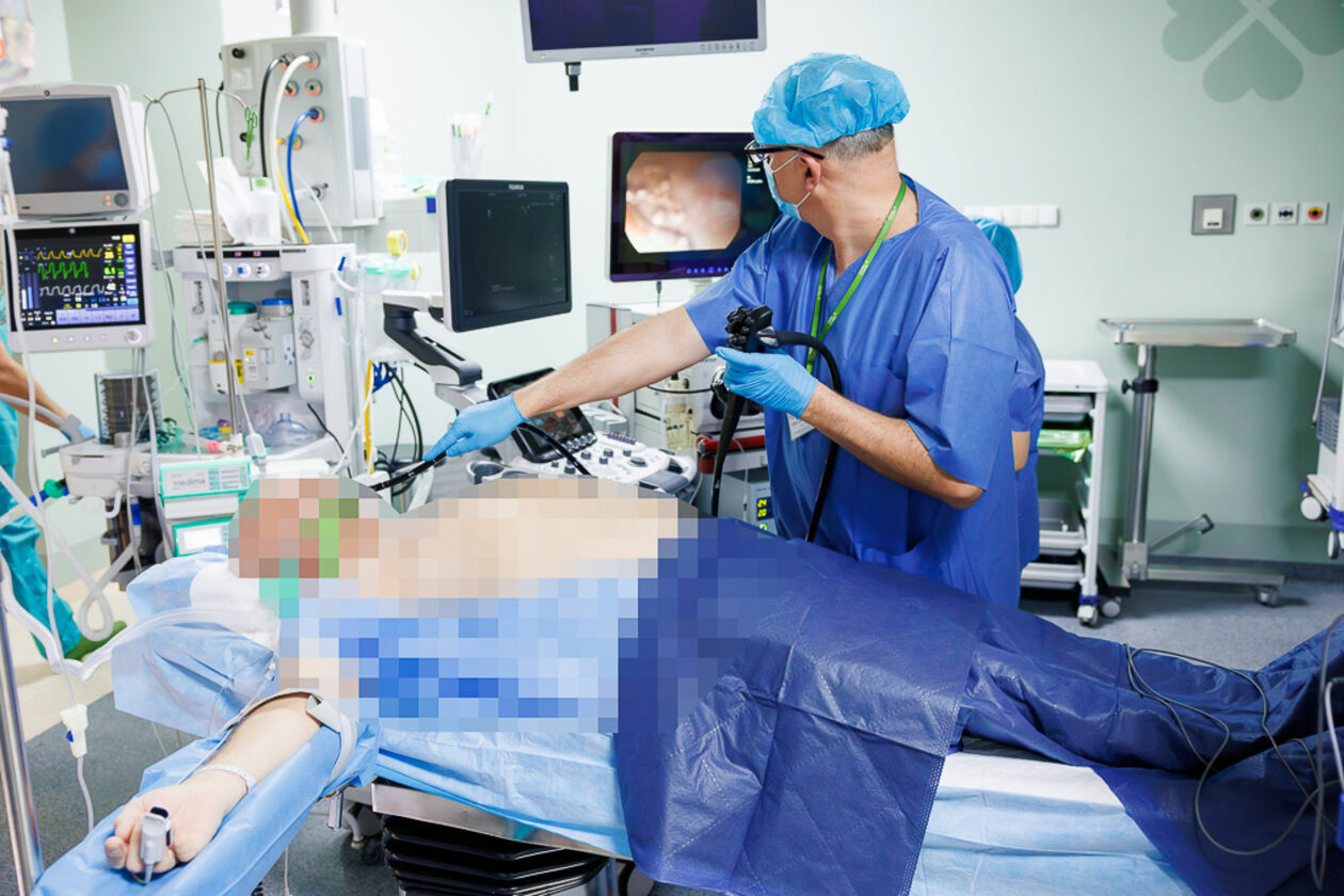  Konferencja prasowa dot. operacji pacjenta z ostrym zapaleniem trzustki  (zdjęcie 10) - Autor: Łukasz Głaczkowski