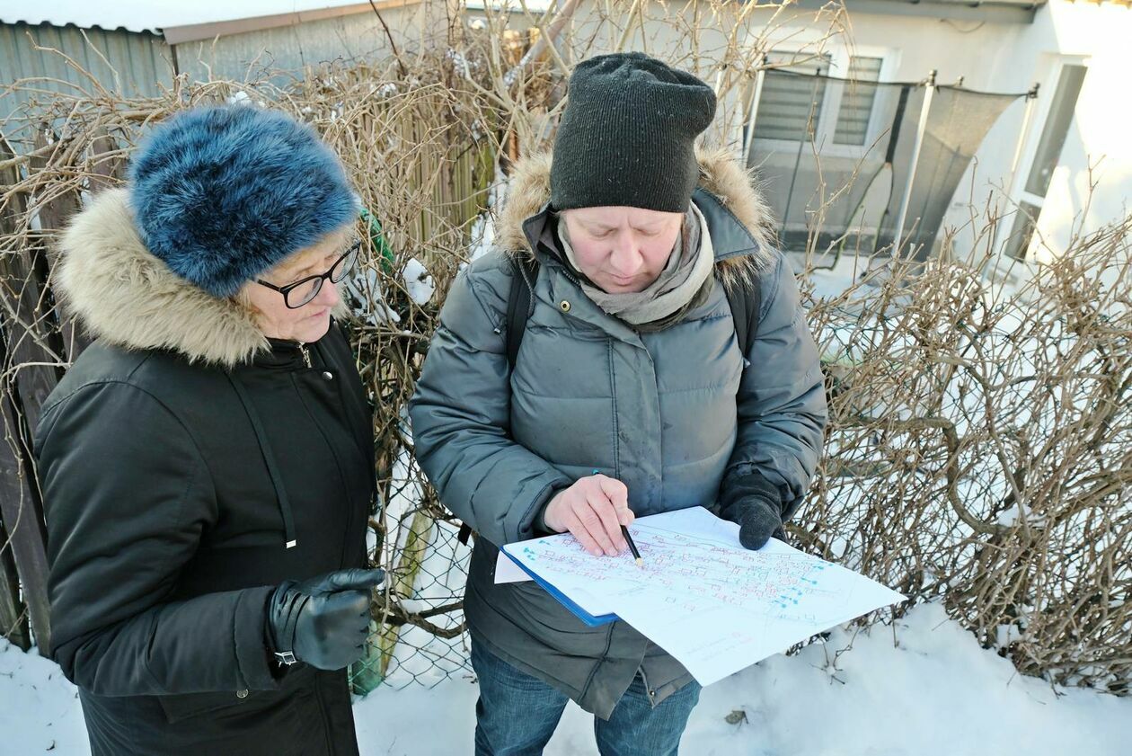 Wizja lokalna na ulicy Wapiennej