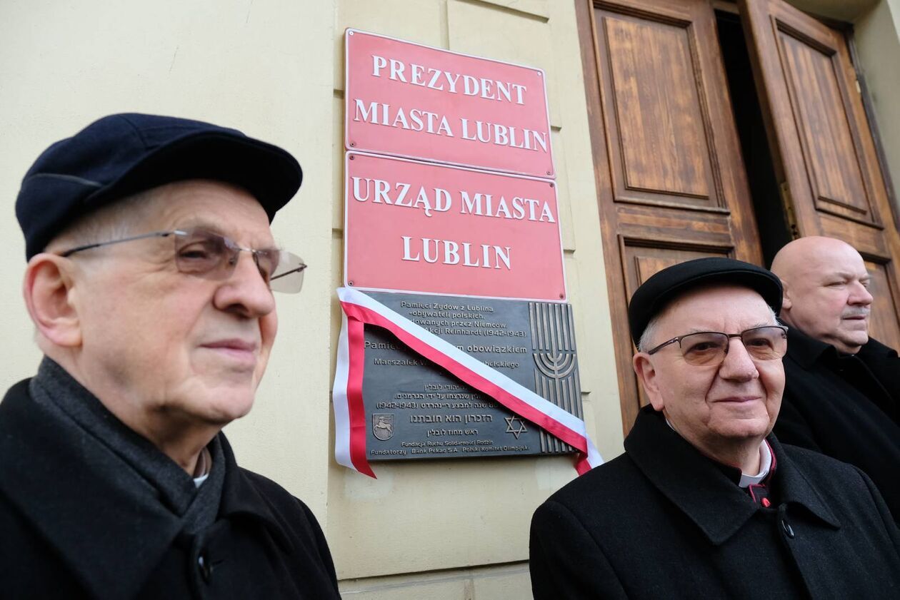 Odsłonięcie Tablicy Pamięci Żydów z Lublina, Ofiar niemieckiej zbrodniczej akcji Reinhardt