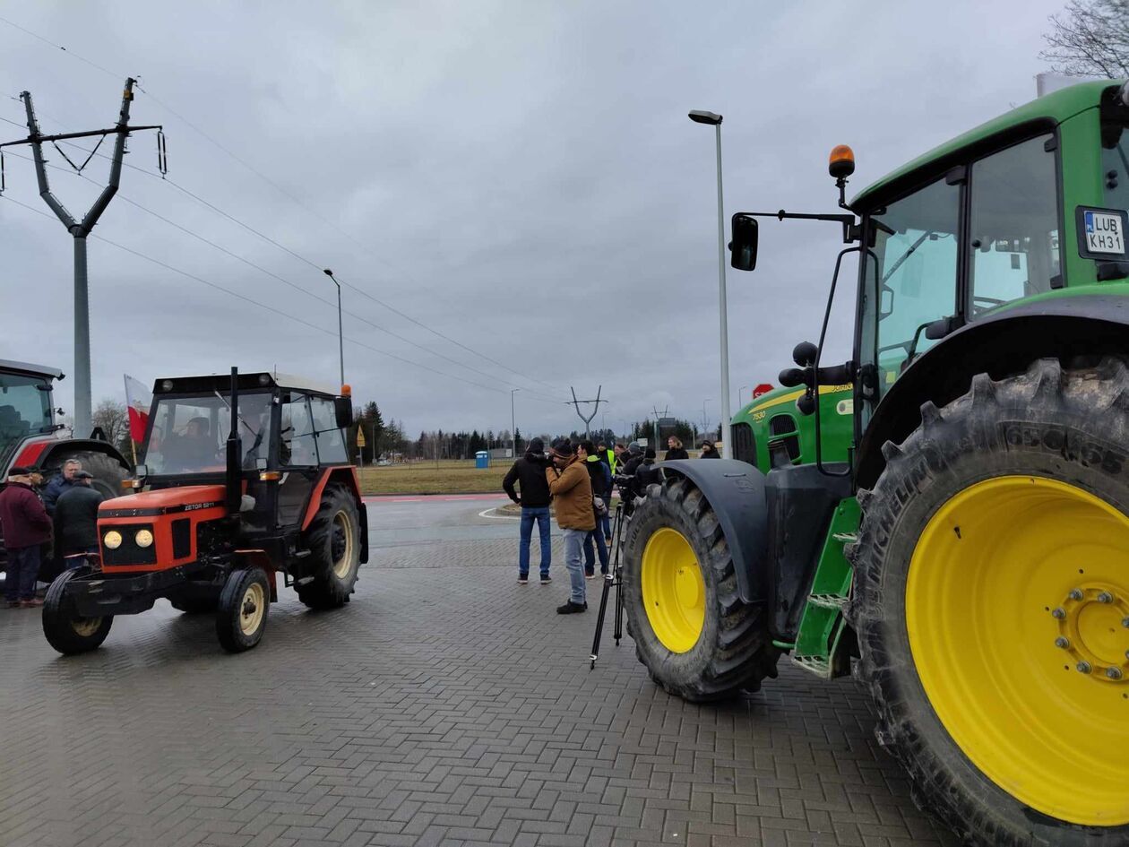  Protest rolników w podlubelskim Maryninie (zdjęcie 2) - Autor: Piotr Michalski