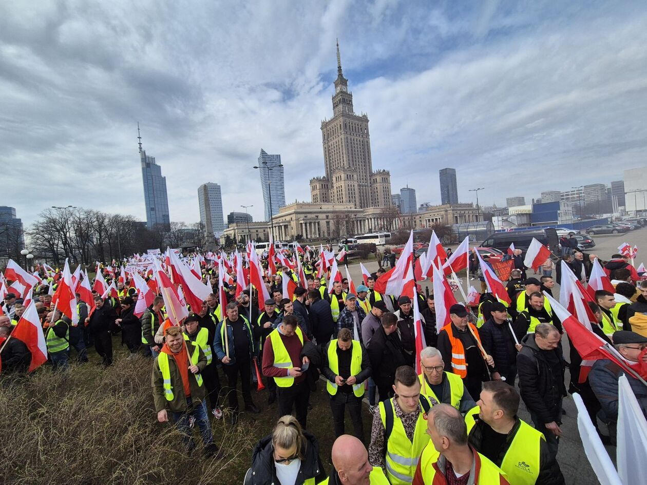 Protest rolników w Warszawie - Autor: Wiesław Gryn