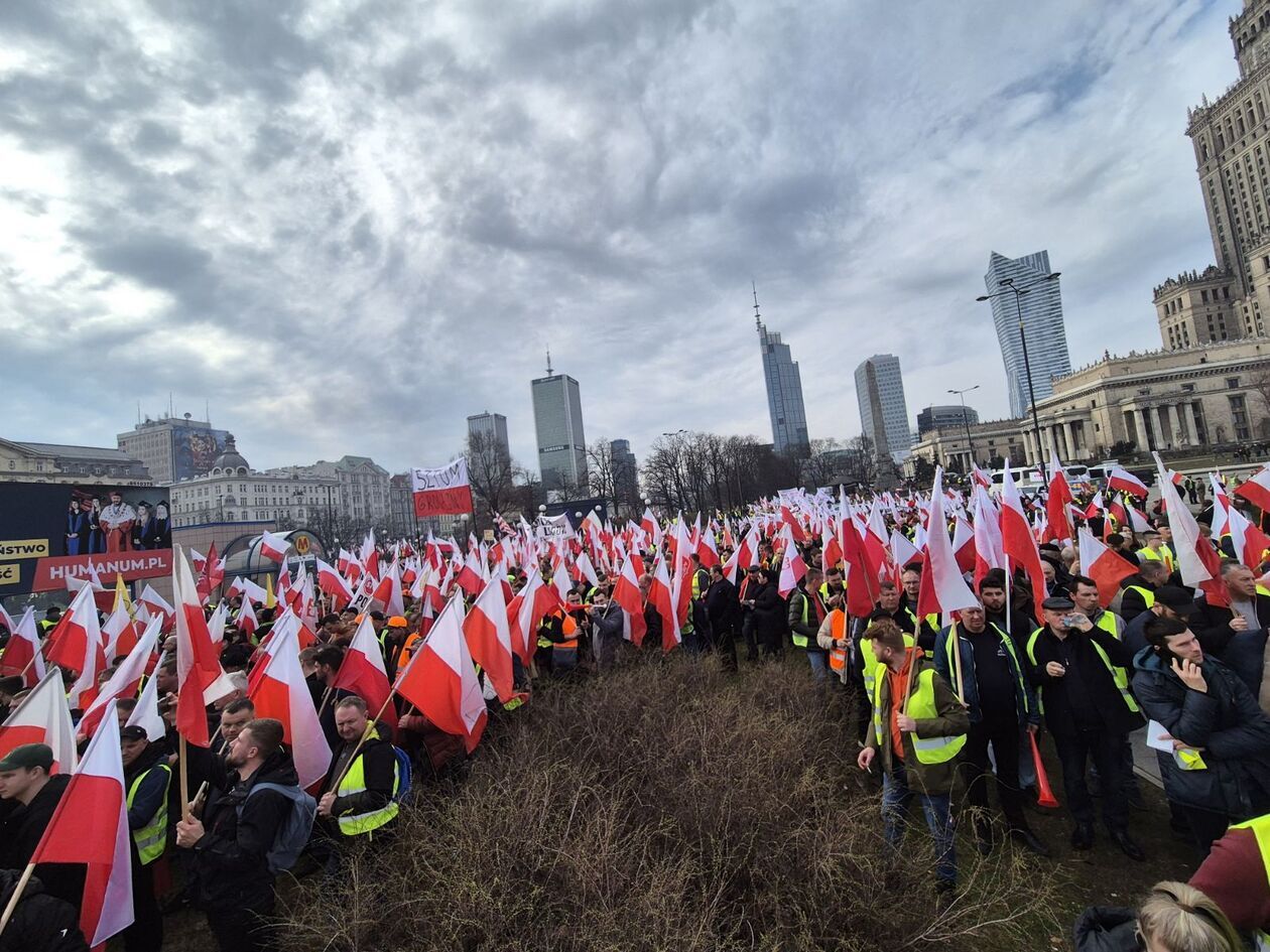  Protest rolników w Warszawie  - Autor: Wiesław Gryn