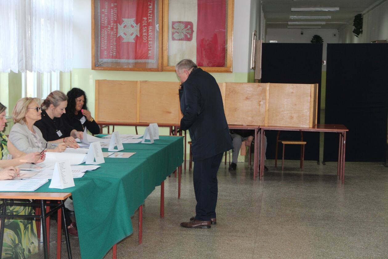  Głosowanie w wyborach 2024. Biała Podlaska (zdjęcie 6) - Autor: Ewelina Burda