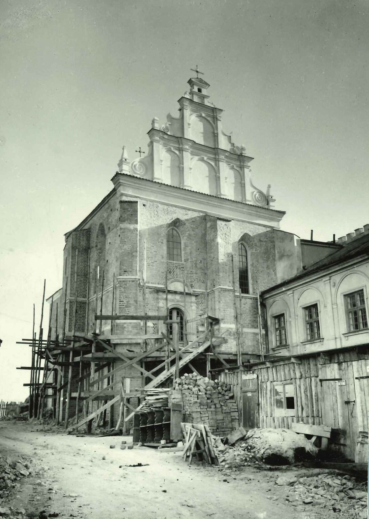 <p>Kaplica zamkowa w 1959 roku, w archiwum WUOZ w Lublinie.</p>