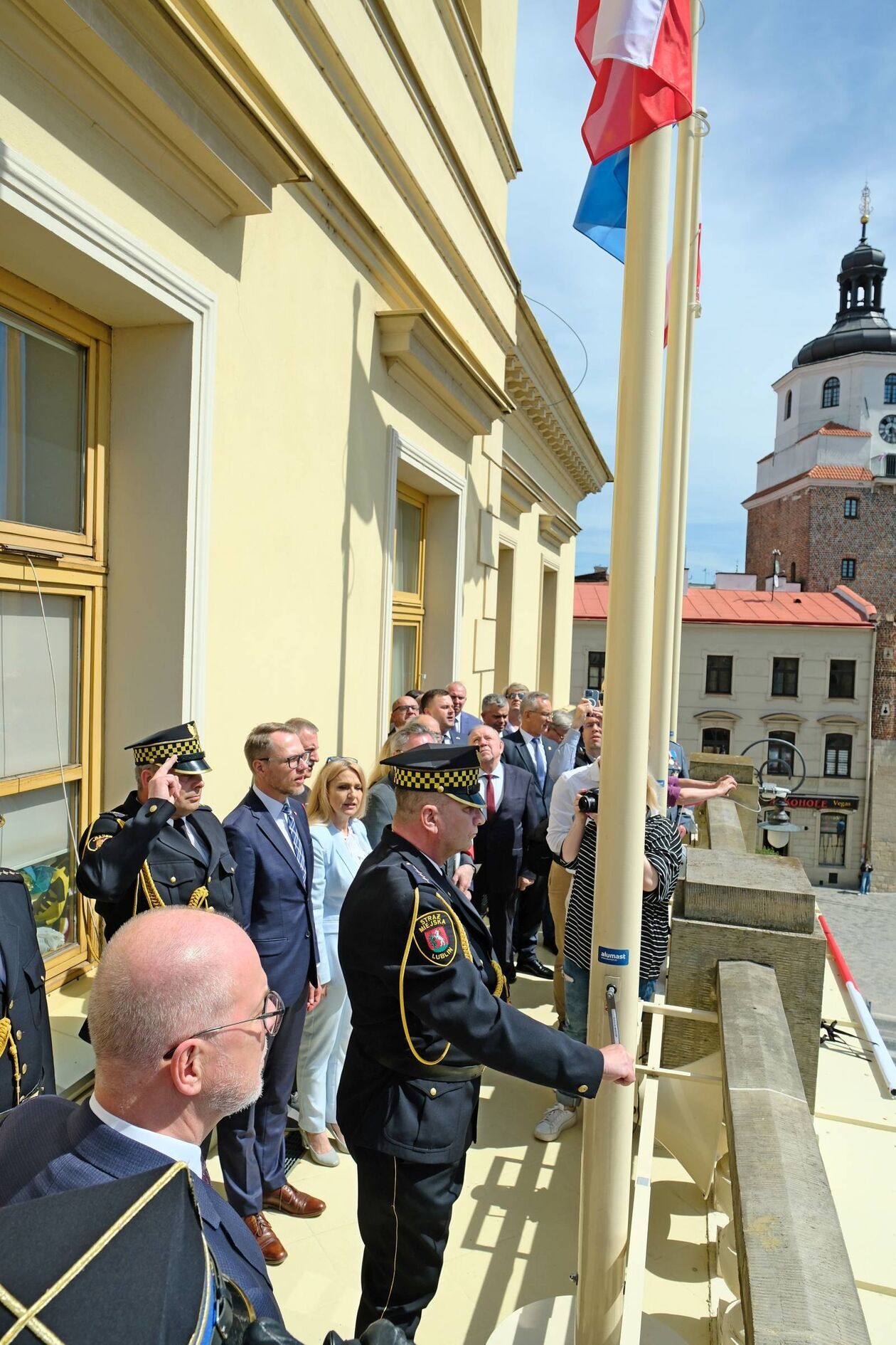  Dzień Flagi świętujemy również na balkonie ratusza (zdjęcie 8) - Autor: DW