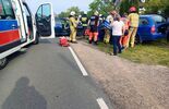 Wypadek na drodze krajowej nr 76 w miejscowości Wólka Zastawska (zdjęcie 5)