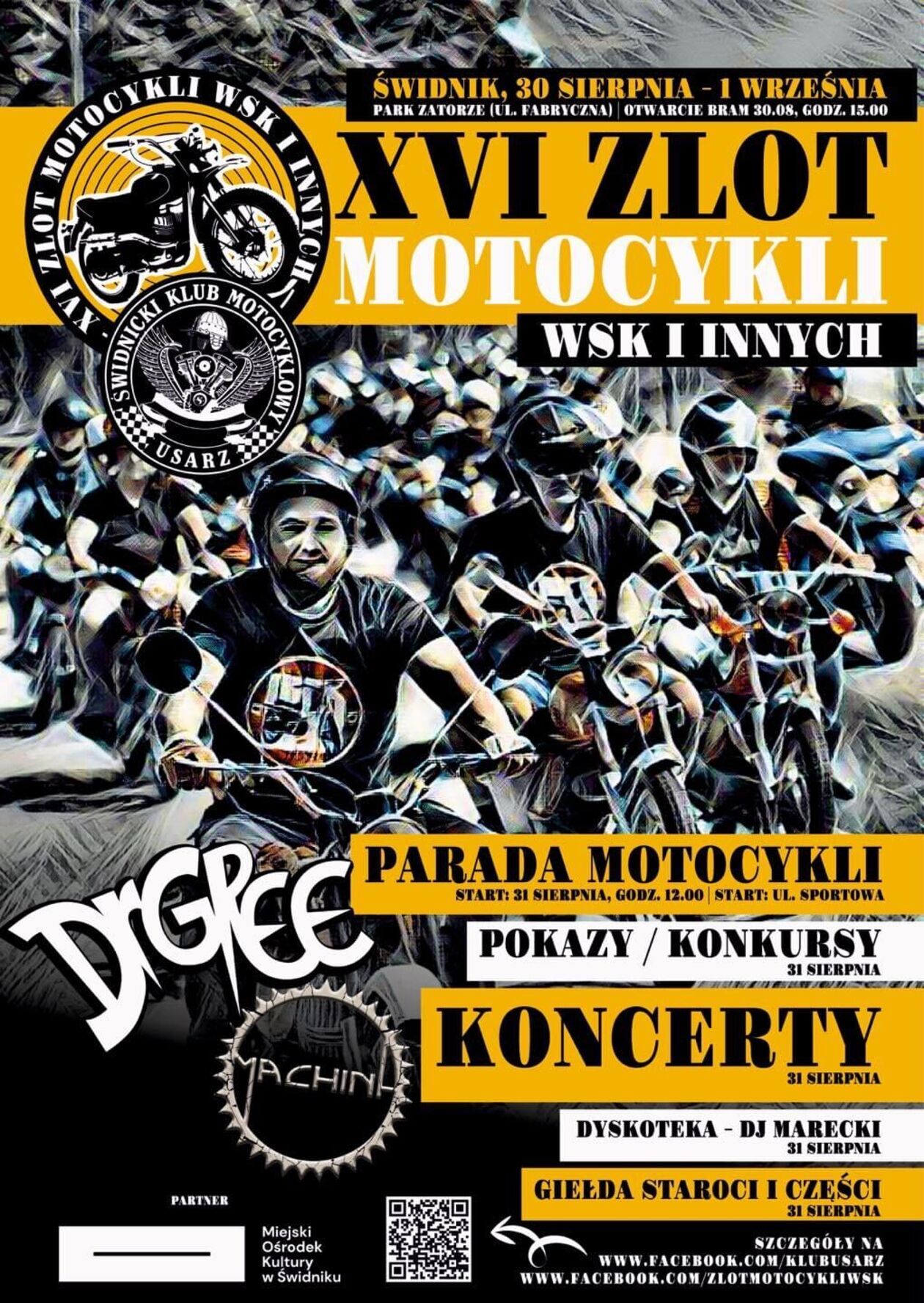 archiwalne zlot motocykli - Autor: Świdnicki Klub Motocyklowy USARZ (archiwum)