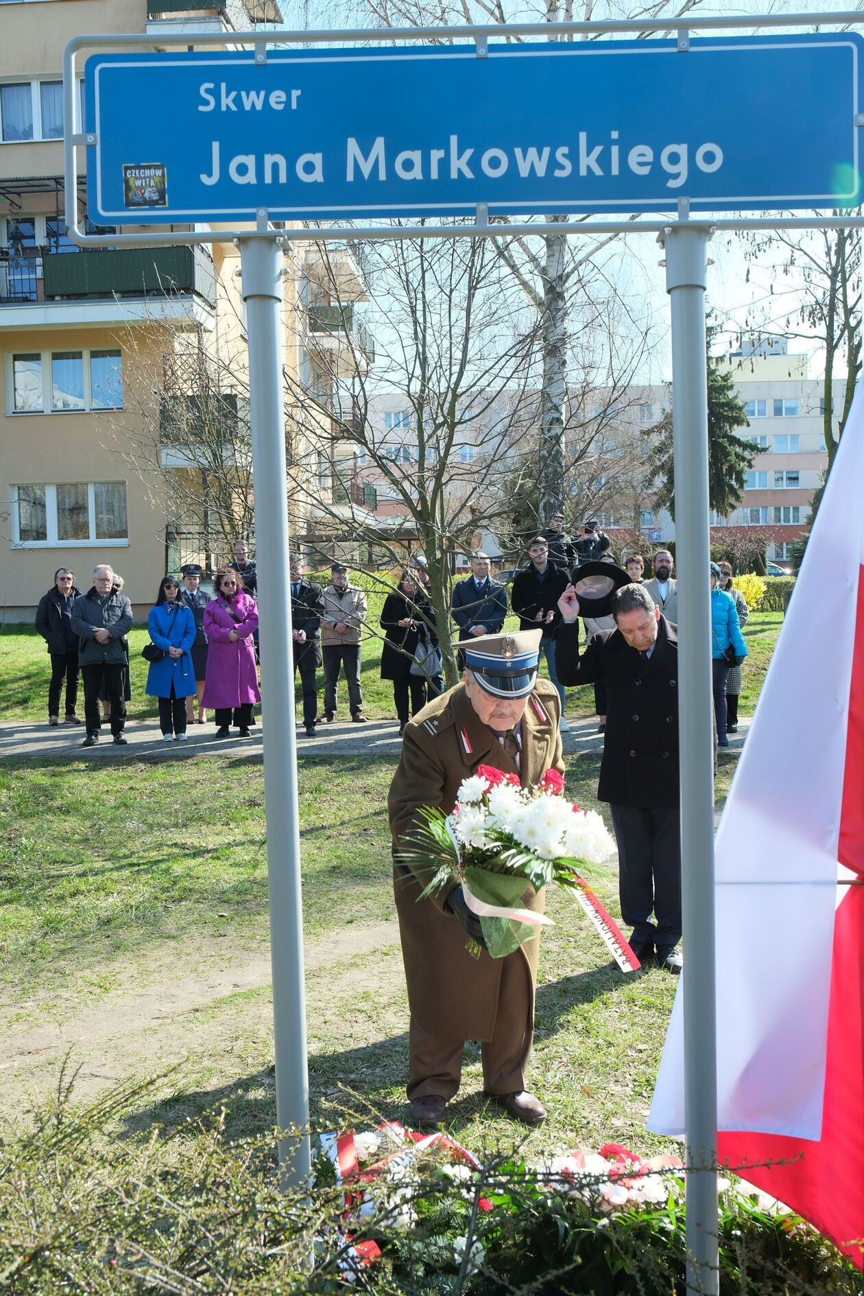  Odsłonięcie tablicy z nazwą skweru im. Jana Markowskiego –  kompozytora i pianisty z Lublina  - Autor: DW