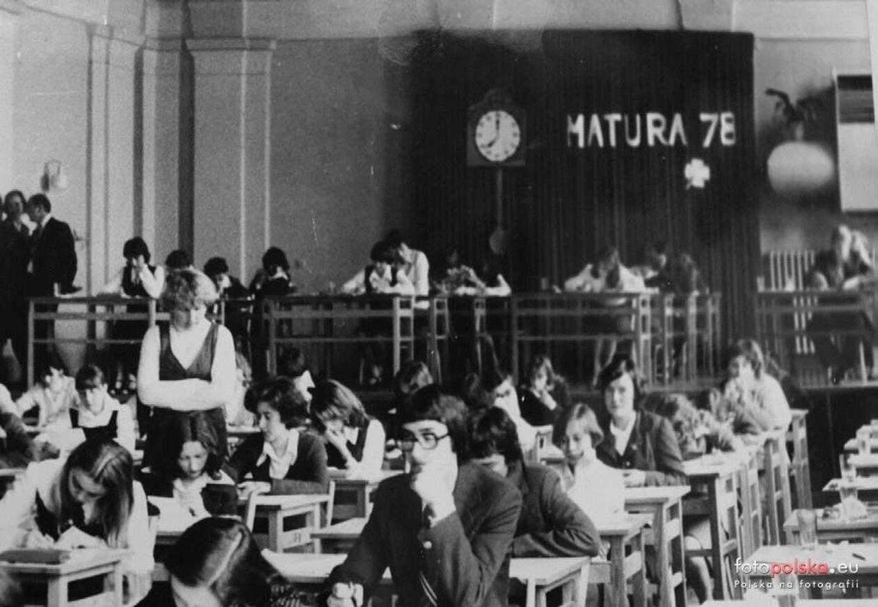  <p>Egzamin pisemny w Liceum, w roku 1978.</p>