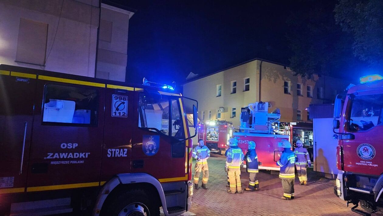 Pożar w szpitalu w Międzyrzecu Podlaskim 