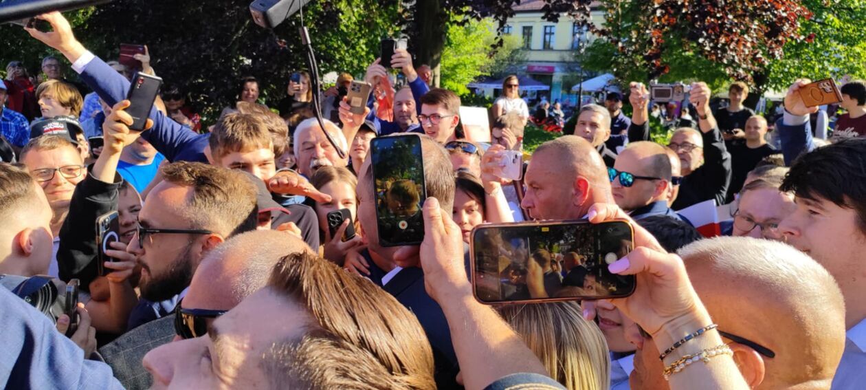  Karol Nawrocki w Białej Podlaskiej (30 maja) (zdjęcie 26) - Autor: EB