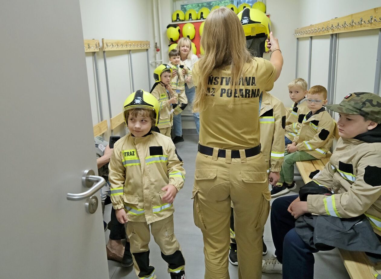 Spotkanie z cylku Lublin. Zawodowcy w interaktywnym centrum PSP przy ul. Szczerbowskiego